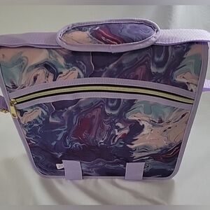 Purple Marble Pattern Women's Bag Organizer